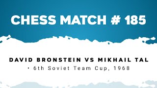 David Bronstein vs Mikhail Tal • 6th Soviet Team Cup 1968 [upl. by Einwat]