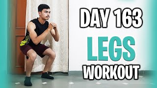 Day 163  Beginner Leg Workout at Home  Bodyweight Leg Exercises [upl. by Allyce85]