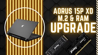 Gigabyte AORUS 15P XD  KINGSTON FURY Upgrade  RAM amp m2 SSD  TIMELAPSE [upl. by Ecnal]