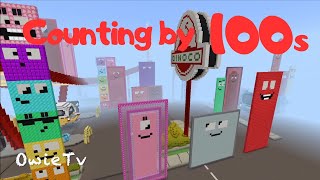 Counting by 100s Song  Minecraft Numberblocks Counting Songs  Counting Song for Kids [upl. by Ydnil]