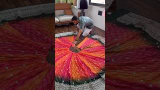 Lehenga Making Process  Make lehenga from Garment  Pink orange Designer Lehenga choli lehengas [upl. by Saunders924]