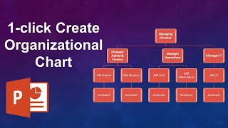 Auto create organizational chart  organizational hierarchy  organogram [upl. by Neerbas]