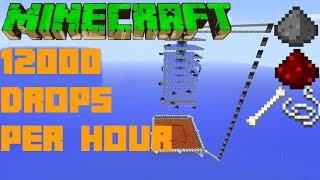 Minecraft Simple 12K Drops Per Hour ULTIMATE HOSTILE MOB FARM Tutorial Xbox Ps4 PC Wii [upl. by Arde277]