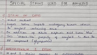 Special Stains Used For Amyloid  Rosaniline Dye  Congo Red  Pathology [upl. by Htedirem961]