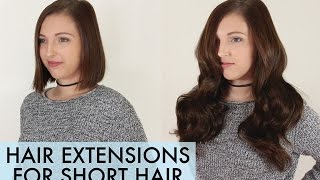 How to Apply amp Blend Hair Extensions in Short Hair  ZALA Hair [upl. by Katt]