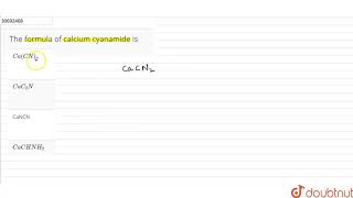 The formula of calcium cyanamide is  12  ALKALI EARTH METALS  CHEMISTRY  DINESH PUBLICATION [upl. by Leunam257]