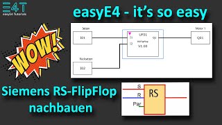 Kleinsteuerung easyE4  Anwenderbaustein erstellen Siemens LOGO RSFlipFlop nachgebaut [upl. by Athiste]