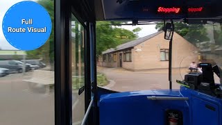 Reading Buses Lion 4 Full Downstairs Route Visual Bracknell to Central Reading [upl. by Barclay]