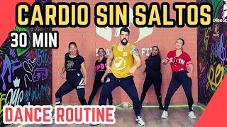 Rutina de Cardio Dance Workout sin saltos Cardio bajo impacto para principiantes  Quemagrasa [upl. by Ovida777]