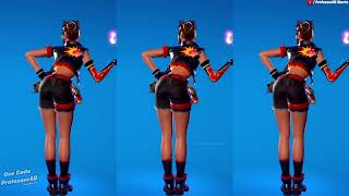 Fortnite Build Up Emote Dynamo Tntina Skin Thicc 🍑😍🥵 [upl. by Snebur]