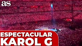 SIN PALABRAS lo vivido AYER en el BERNABÉU con KAROL G vean porque es IMPRESIONANTE [upl. by Proudlove]