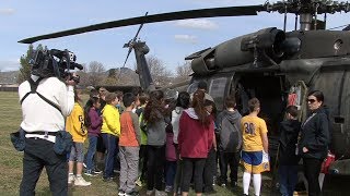 Croce Elementary School Visited By Blackhawk Medevac Helicopter [upl. by Sells]