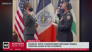 NYPD Commissioner Keechant Sewell stepping down after 18 months [upl. by Stickney888]