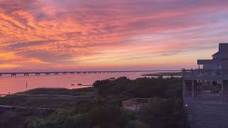 Blood Red Sunset Over Pamlico Sound in Rodanthe [upl. by Pate]