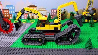 LEGO Excavator Tractor Dump Truck amp Loader Construction Toy Vehicles for Kids [upl. by Perot55]