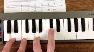 For0101  Die 7 Stufen und ihre Akkorde  German Bass lesson [upl. by Yztim]