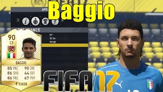 FIFA 17  Baggio  Virtual Pro Look A Like Tutorial  with Stats [upl. by Prestige256]