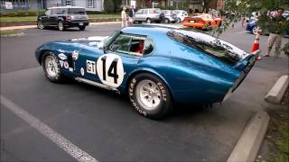 Ford GT40 and Shelby Daytona Coupe startup [upl. by Akcirre372]