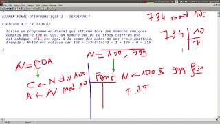 Examen 1 1617 Exercice 4 [upl. by Nnylylloh]