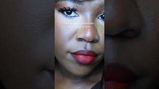 Ruby Woo Mac Red Lipstick on Darkskin WOC Makeup [upl. by Livvy26]