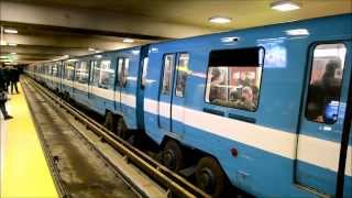 MONTREAL MR73 METRO TRAINS  BERRIUQUAM STATION [upl. by Arluene]