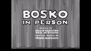 Looney Tunes Bosko In Person 1933 Intro And Outro [upl. by Adhern]