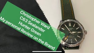 The Christopher Ward C63 Sealander Hunter Green What is my first impression on the brand 🙄🧐 [upl. by Alverson560]