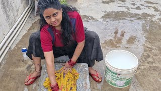 Clouth cleaning washing vlog vlog Clouth cleaningdailyvlog bhauji housewife vlogs blog blogs [upl. by Kostman]