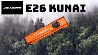 Jetbeam E26 Kunai  Tactical Flat Flashlight [upl. by Mufi]