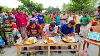 গরুর মাংস ও ভাত খাওয়ার হাডাহাড্ডি লড়াই দেখুন  Beef Meat eating challenge [upl. by Everson364]