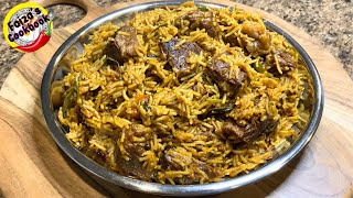 HYDERADADI TEHRI RECIPE  HOW TO MAKE BEEF TAHARI WITH SELA RICE  EASY HYDERABADI TEHRI RECIPE [upl. by Manard394]