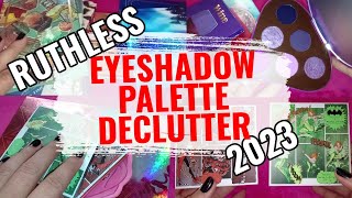 2023 EYESHADOW PALETTE COLLECTION AND DECLUTTER  Ulzzangmas Day 24 ulzzangmas [upl. by Cho]