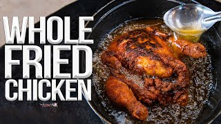 Whole Fried Chicken Buffalo Style  SAM THE COOKING GUY 4K [upl. by Llehsar]