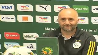 Conférence de presse djamel belmadi et ben nacer avant match contre burkina faso [upl. by Eenobe]