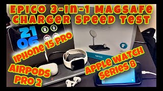 The FASTEST Apple MagSafe Charger  ESR MagSafe 3in1 Ready for iOS 17 [upl. by Alten]