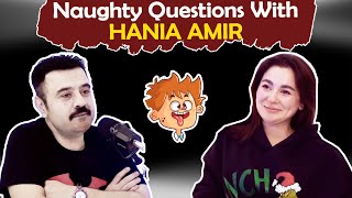 Naughty Questions With Hania Amir  Ahmad Butt Virals [upl. by Eyde]