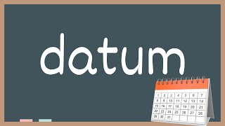 Datum sfi [upl. by Cargian]