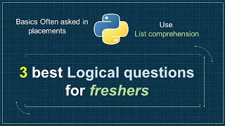 Python Programming Questions for Interview  Python Interview Questions and Answers For Frehsers [upl. by Amsaj]