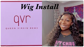 Detailed Water Wave Wig Install  QVR Hair [upl. by Hairym]