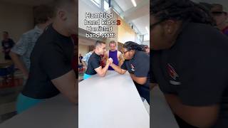 Can band kids beat me at arm wrestling trumpet marchingband musician flute armwrestling gym [upl. by Kathryn]