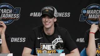 Iowa Elite 8 Postgame Press Conference  2024 NCAA Tournament [upl. by Blayze]