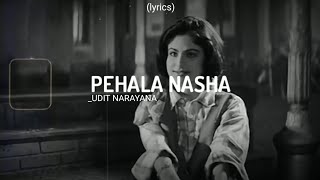 Pehla Nasha Lyrics Udit Narayan  HINDI LOFI Indian Lofi VIDEOAUDIO Lyrics [upl. by Singleton]