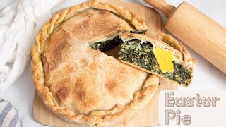 Italian Savory Easter Pie Recipe  TORTA PASQUALINA [upl. by Rriocard]