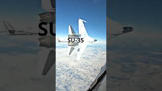 Russian Fighter Su35 Cuts Off US F16 [upl. by Amles]