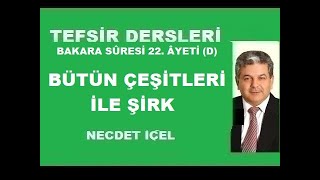 TEFSİR DERSLERİ BAKARA SÛRESİ 22 ÂYETİ D BÜTÜN ÇEŞİTLERİ İLE ŞİRK’’ [upl. by Ahsiuqel622]