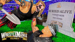 Fiend vs Undertaker Buried Alive Action Figure Match WrestleMania Hollywood [upl. by Doble]