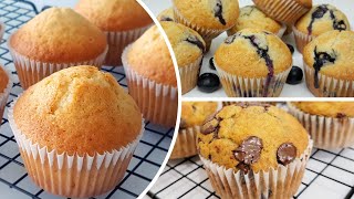 3 Easy Muffin Recipe  How To Make Muffins Easy Recipe [upl. by Bough]