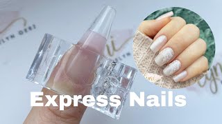 Express nails  Nägel selber machen  Polygel [upl. by Sheela178]