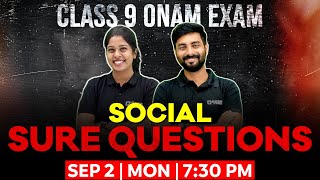 Class 9 Social Onam Exam  Social Sure Questions  Exam Winner Class 9 [upl. by Roxie815]