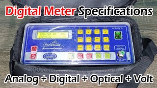 Budget DB Digital Meter  Analog  Digital  Optical  ACDC Volt  Unboxing and Specifications [upl. by Irmgard]